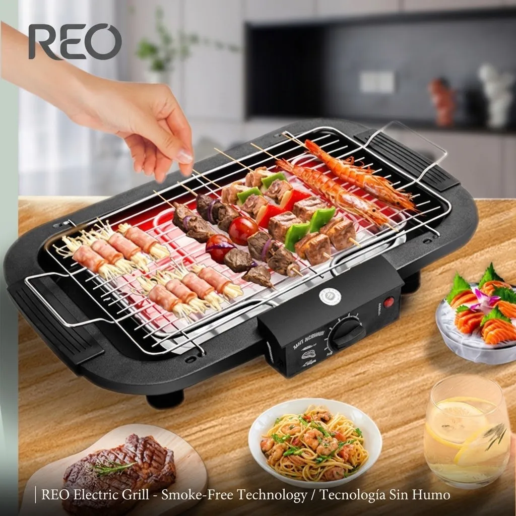 Electric BBQ Grill – New Smokeless Indoor Electric Grill, Multi-Function Barbecue & Skewer Grill for Home showcase 4
