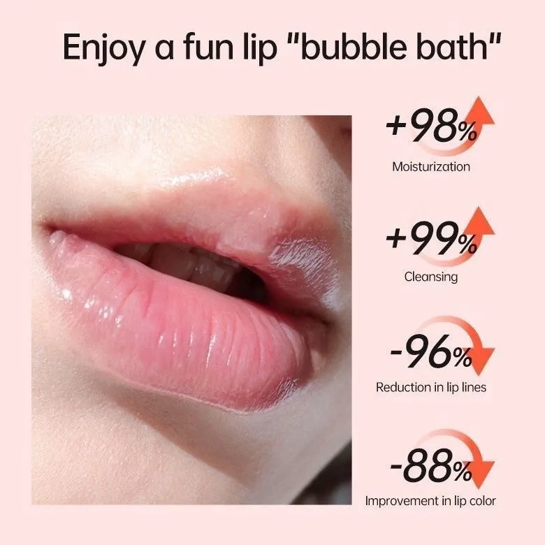 Bubble Lightening Dark Lip Balm Gloss Oil Exfoliation Makeup showcase 1