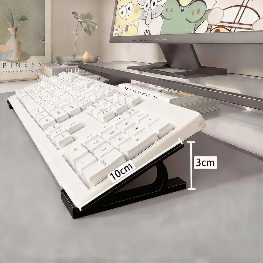 Desktop Computer Sloped Keyboard Stand – Raised Keyboard Platform, Angled Desktop Keyboard Holder for Comfortable Typing showcase 3