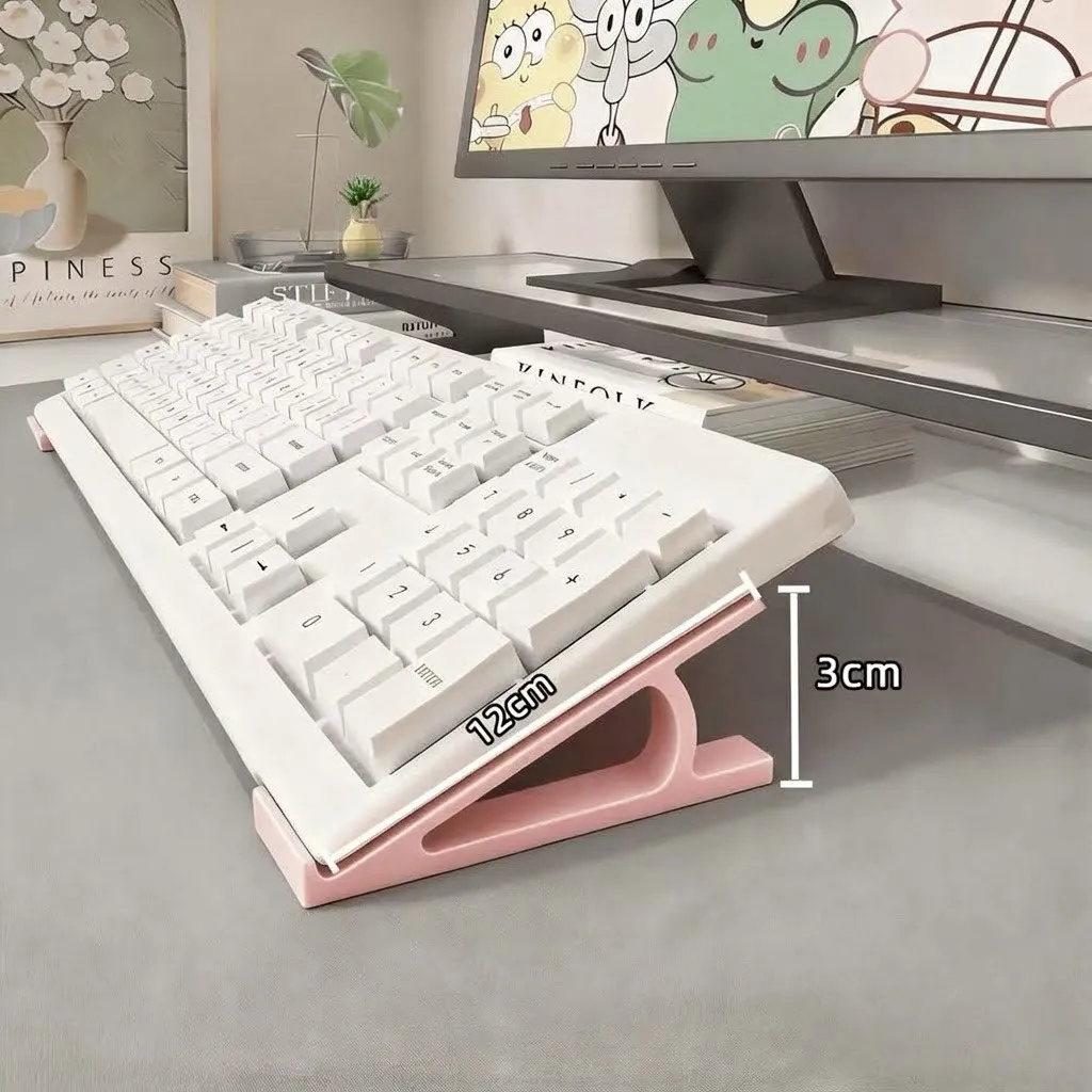 Desktop Computer Sloped Keyboard Stand – Raised Keyboard Platform, Angled Desktop Keyboard Holder for Comfortable Typing showcase 4