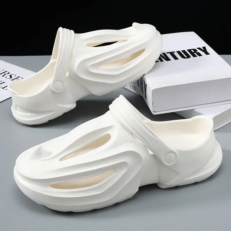 Men’s Clog Sandals – 2026 Summer Lightweight Thick-Soled Slip-On Shoes, Closed-Toe Non-Slip Casual Footwear for Outdoor & Work thumbnail 3