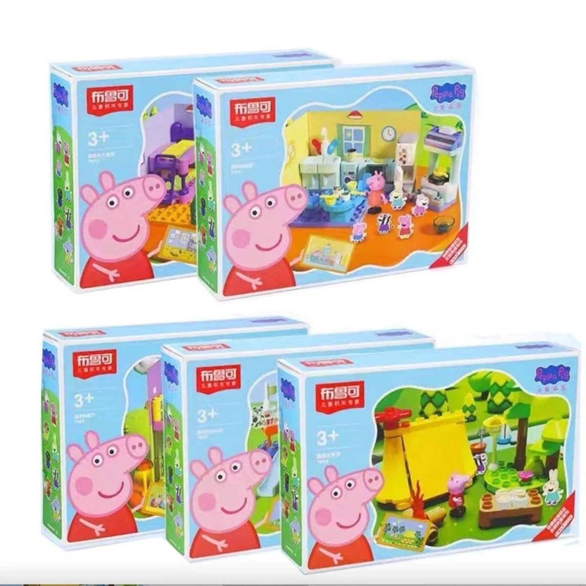 Blokees Peppa Pig’s House & Kindergarten Building Blocks Set - Large Particle Construction Toy for Toddlers - Official Peppa Pig Preschool Playset for Boys & Girls thumbnail 2