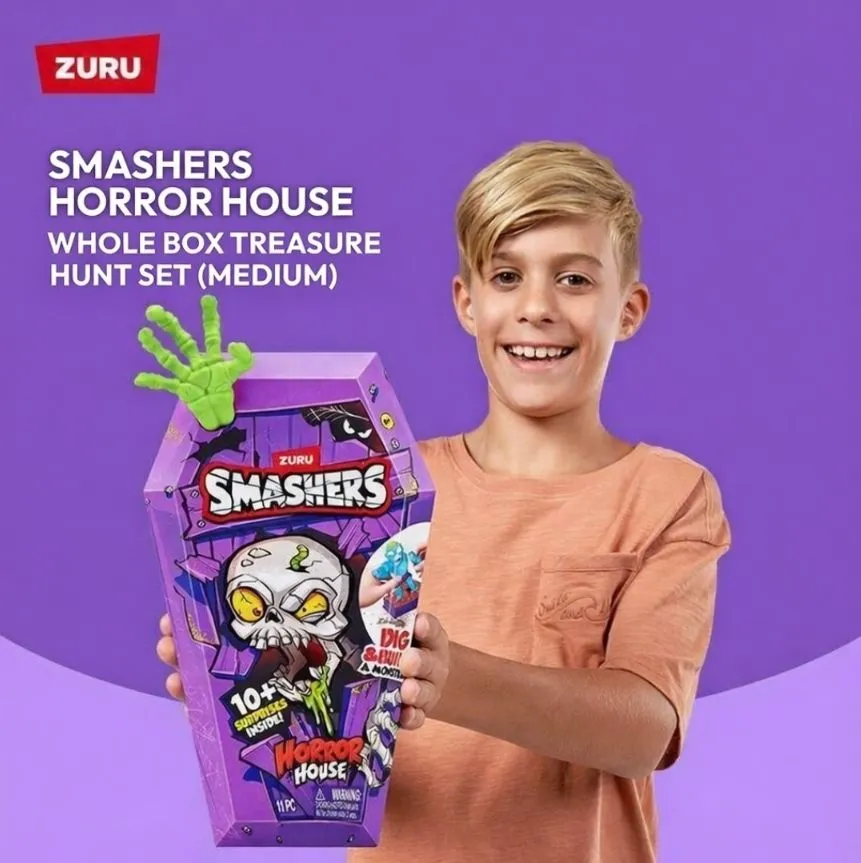 ZURU Smashers Dino Island Giant Epic Egg - Surprise Dinosaur Treasure Hunt with Slime & Sand - Interactive Mystery Unboxing Toy for Boys & Kids Birthday Gift thumbnail 2