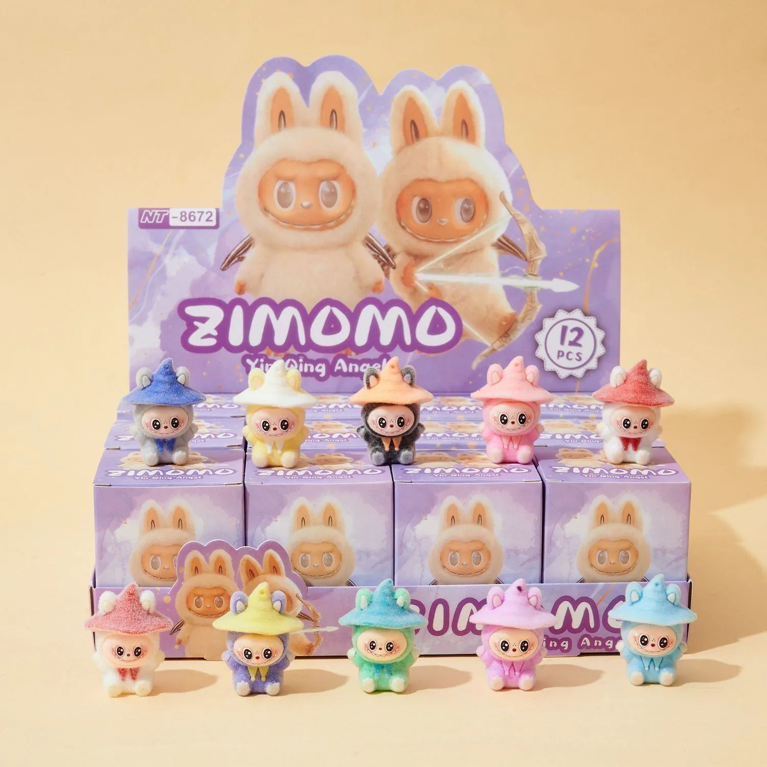 DIY Poke-to-Reveal Surprise Toy - Bubu Theme Blind Box Punch Board - Sensory Interaction Game for Children - Affordable Party Activity & Stocking Stuffer thumbnail 3