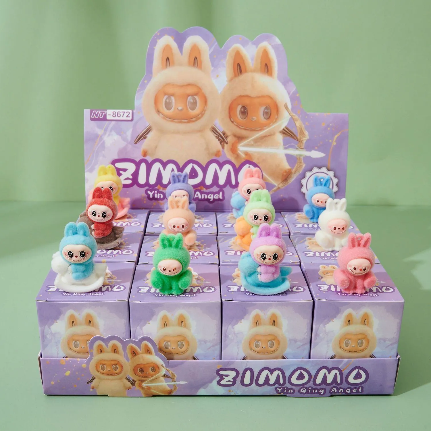 DIY Poke-to-Reveal Surprise Toy - Bubu Theme Blind Box Punch Board - Sensory Interaction Game for Children - Affordable Party Activity & Stocking Stuffer thumbnail 1