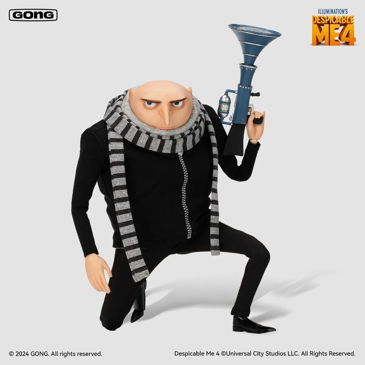 GONG 1/8 Scale Gru Action Figure - Despicable Me Movie Masterpiece - Collector's Edition with Real Fabric Outfit & Articulated Body - Authentic Licensed Model thumbnail 5