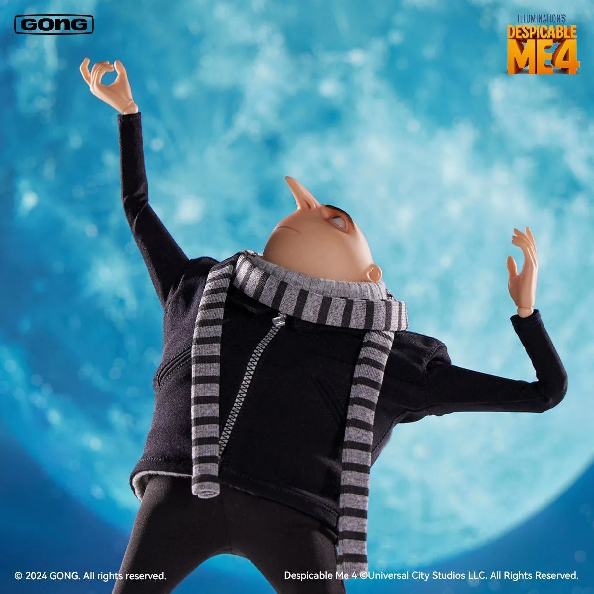 GONG 1/8 Scale Gru Action Figure - Despicable Me Movie Masterpiece - Collector's Edition with Real Fabric Outfit & Articulated Body - Authentic Licensed Model thumbnail 3