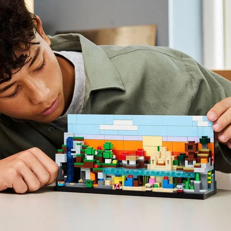 LEGO Minecraft Mini Biomes 21589 - New 2026 Release - 5-in-1 Customizable Micro World Building Set - 797 Pcs Gaming Decor Gift for Boys & Girls thumbnail 3