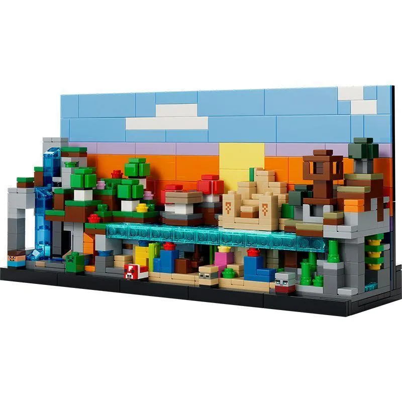 LEGO Minecraft Mini Biomes 21589 - New 2026 Release - 5-in-1 Customizable Micro World Building Set - 797 Pcs Gaming Decor Gift for Boys & Girls thumbnail 7