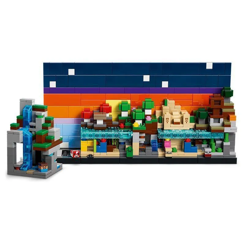 LEGO Minecraft Mini Biomes 21589 - New 2026 Release - 5-in-1 Customizable Micro World Building Set - 797 Pcs Gaming Decor Gift for Boys & Girls thumbnail 8