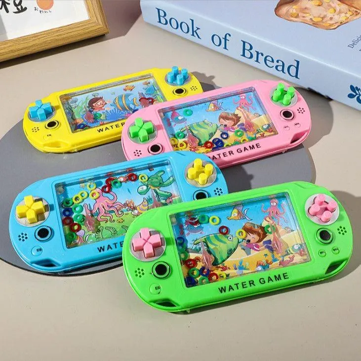 Retro Handheld Water Ring Toss Game - Large Ocean Theme Aquatic Play - Classic 90s Nostalgic Handheld Toy - Screen-Free Sensory Game for Kids & Adults thumbnail 1