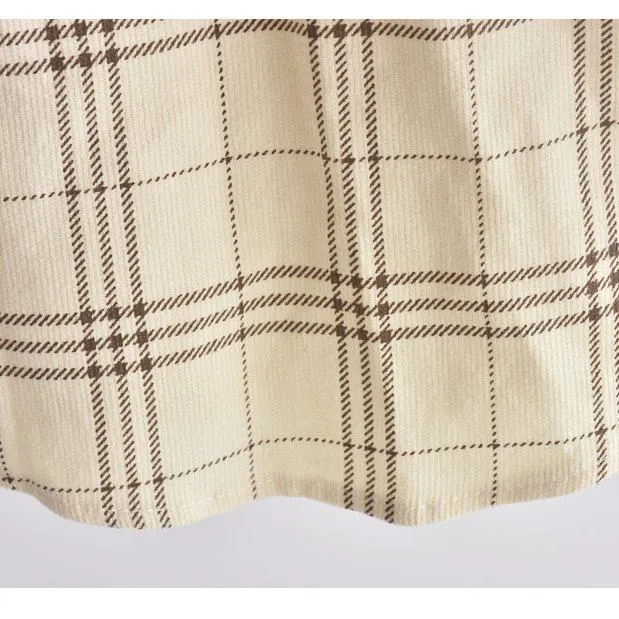 Kids Plaid Flannel Shirt - Boys Long Sleeve Button-Up Top - Versatile Spring Outerwear for Children - Soft Cotton Toddler Clothing - 2 to 8 Years Old thumbnail 6