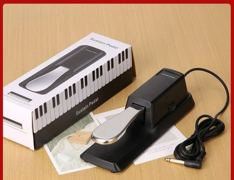 Universal Piano Sustain Pedal for Digital Pianos Keyboards and MIDI Controllers Non Slip Durable Pedal thumbnail 1