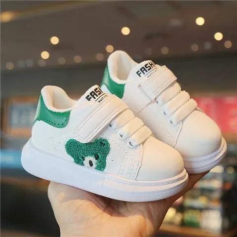 Kids Classic White Sneakers Lightweight Waterproof Anti Slip Casual Running Shoes for Boys and Girls Ages 1–6 thumbnail 8