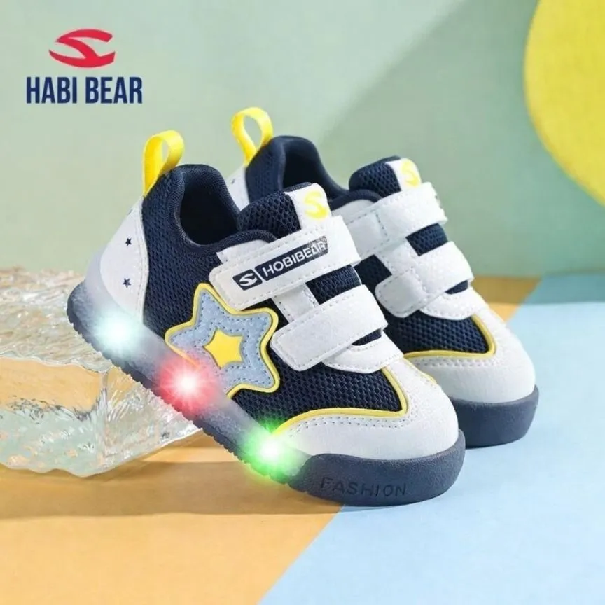 Kids LED Sneakers Hobby Bear - Breathable Mesh Toddler Shoes - Spring/Autumn Baby First Walkers - Non-Slip Glowing Sports Shoes for Little Boys & Girls thumbnail 8