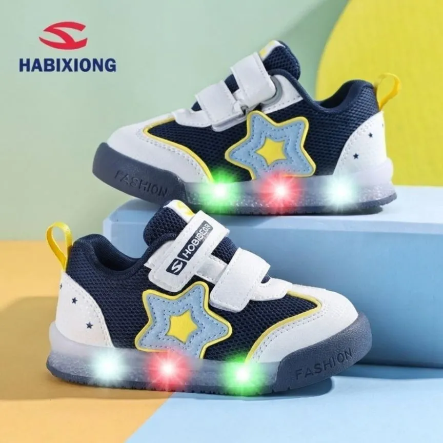 Kids LED Sneakers Hobby Bear - Breathable Mesh Toddler Shoes - Spring/Autumn Baby First Walkers - Non-Slip Glowing Sports Shoes for Little Boys & Girls thumbnail 10