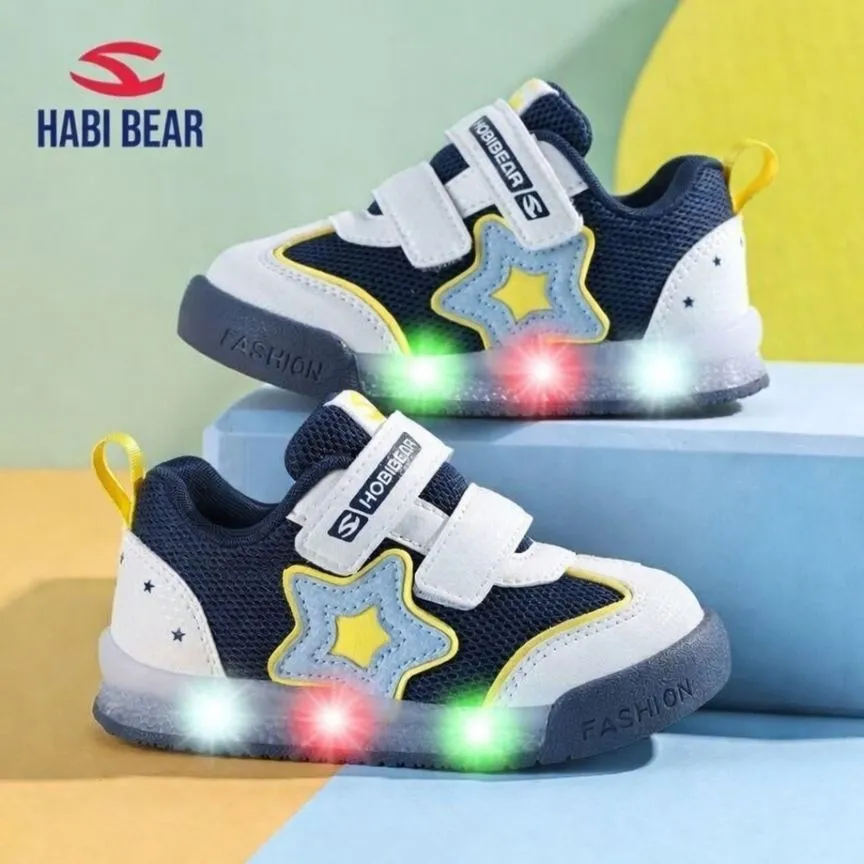 Kids LED Sneakers Hobby Bear - Breathable Mesh Toddler Shoes - Spring/Autumn Baby First Walkers - Non-Slip Glowing Sports Shoes for Little Boys & Girls thumbnail 13