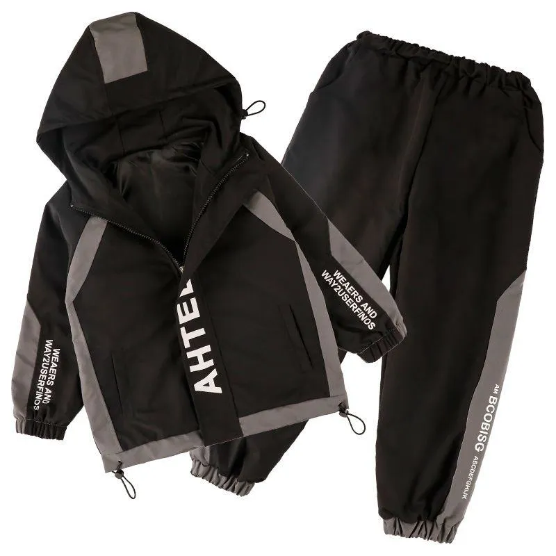 ​[2026 New Arrival] Boys 2-Piece Spring Tracksuit - Trendy & Handsome Sports Set for Big Kids - High-Quality Breathable Jacket & Joggers Outfit for Active Boys thumbnail 5