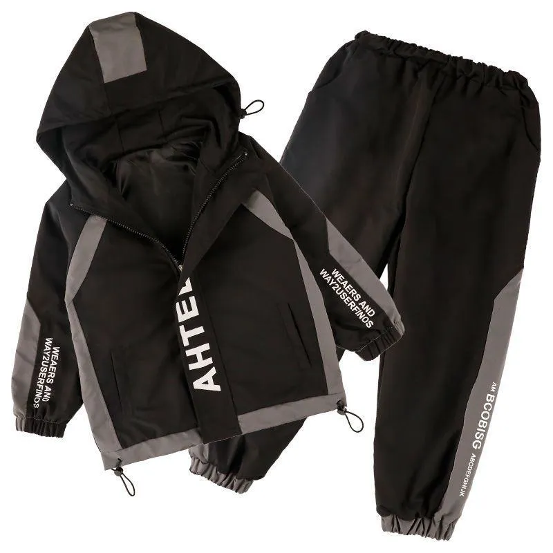 ​[2026 New Arrival] Boys 2-Piece Spring Tracksuit - Trendy & Handsome Sports Set for Big Kids - High-Quality Breathable Jacket & Joggers Outfit for Active Boys thumbnail 8