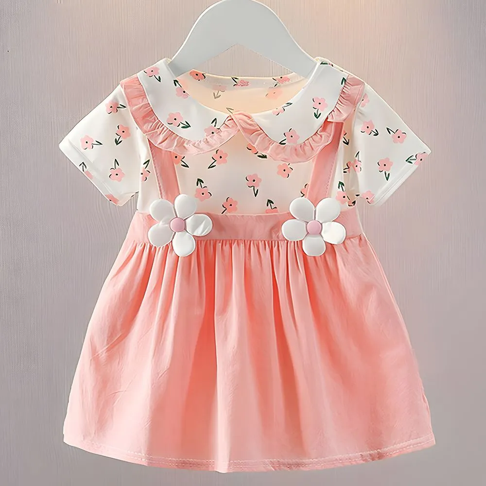 ​[Class A 100% Cotton] Baby Girl Summer Princess Dress - Ultra-Thin & Breathable Korean Style Dress for Infants 0-3 Years - Aesthetic Soft Summer Outfit thumbnail 5