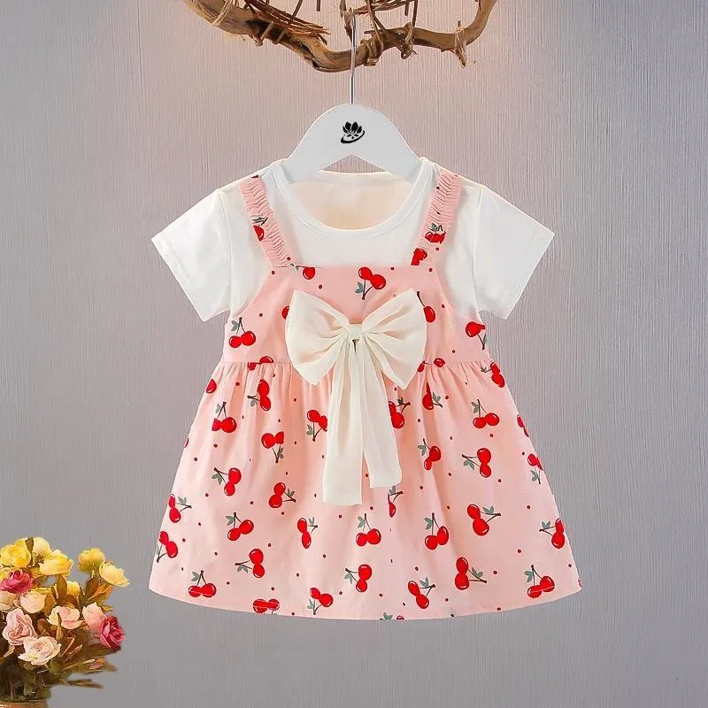 ​[Class A 100% Cotton] Baby Girl Summer Princess Dress - Ultra-Thin & Breathable Korean Style Dress for Infants 0-3 Years - Aesthetic Soft Summer Outfit thumbnail 6