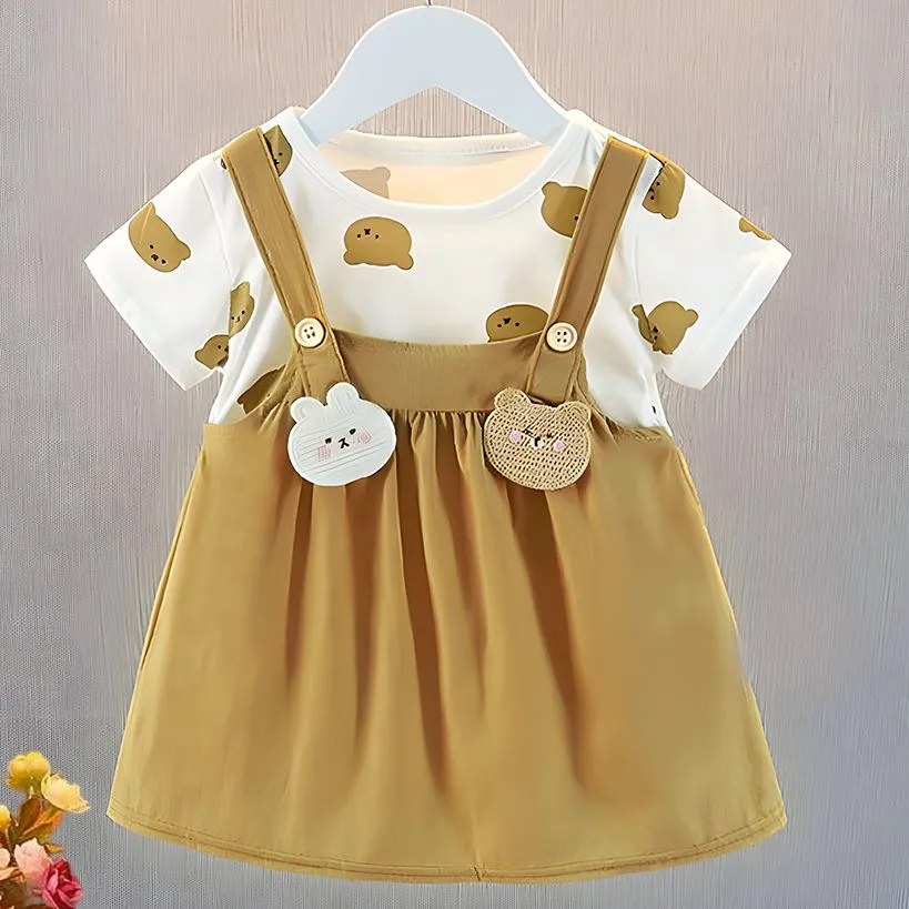 ​[Class A 100% Cotton] Baby Girl Summer Princess Dress - Ultra-Thin & Breathable Korean Style Dress for Infants 0-3 Years - Aesthetic Soft Summer Outfit thumbnail 8