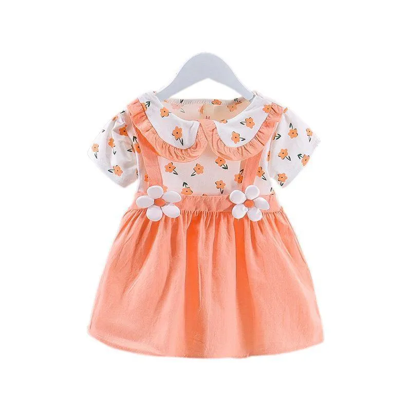 ​[Class A 100% Cotton] Baby Girl Summer Princess Dress - Ultra-Thin & Breathable Korean Style Dress for Infants 0-3 Years - Aesthetic Soft Summer Outfit thumbnail 12