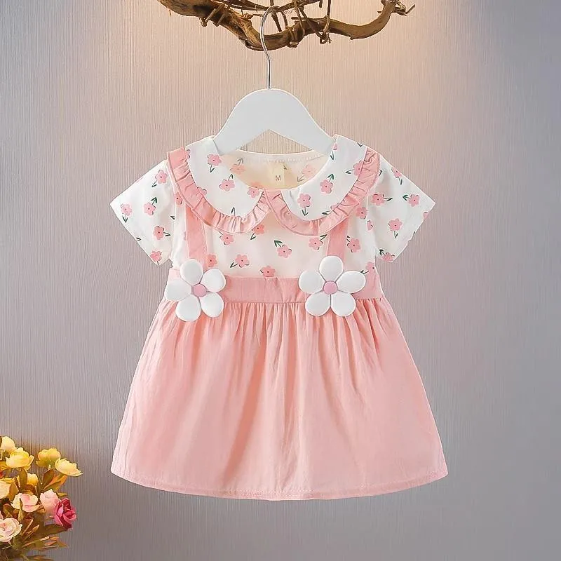 ​[Class A 100% Cotton] Baby Girl Summer Princess Dress - Ultra-Thin & Breathable Korean Style Dress for Infants 0-3 Years - Aesthetic Soft Summer Outfit thumbnail 11