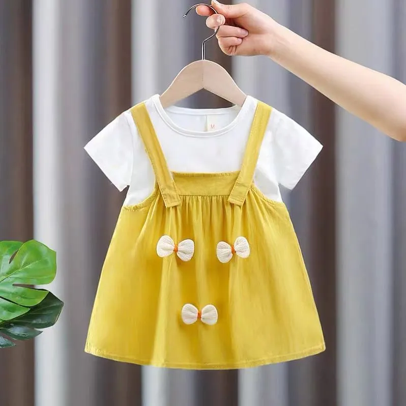 ​[Class A 100% Cotton] Baby Girl Summer Princess Dress - Ultra-Thin & Breathable Korean Style Dress for Infants 0-3 Years - Aesthetic Soft Summer Outfit thumbnail 13