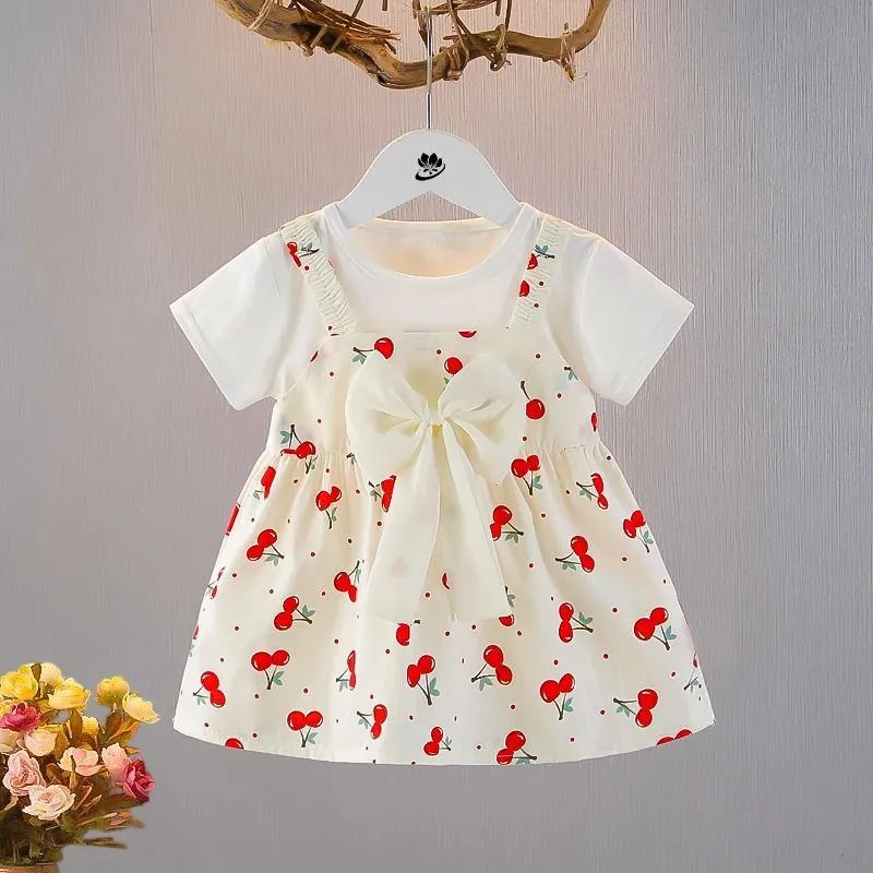 ​[Class A 100% Cotton] Baby Girl Summer Princess Dress - Ultra-Thin & Breathable Korean Style Dress for Infants 0-3 Years - Aesthetic Soft Summer Outfit thumbnail 14