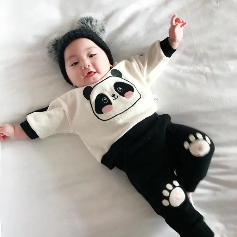[2026 New Spring] Cute Cartoon Toddler Sweatsuit - Soft Cotton Hoodie & Jogger Set for Boys & Girls - Trendy 2-Piece "Ins" Style Outfit for Infants & Little Kids thumbnail 12