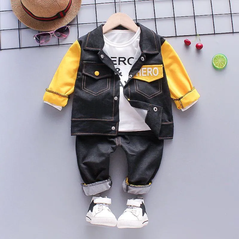 ​[2026 New Spring] Kids 3-Piece Essential Set - Trendy Jacket, Long Sleeve Tee & Joggers - Versatile Spring/Autumn Outfit for Boys & Girls 0-6 Years Old thumbnail 13