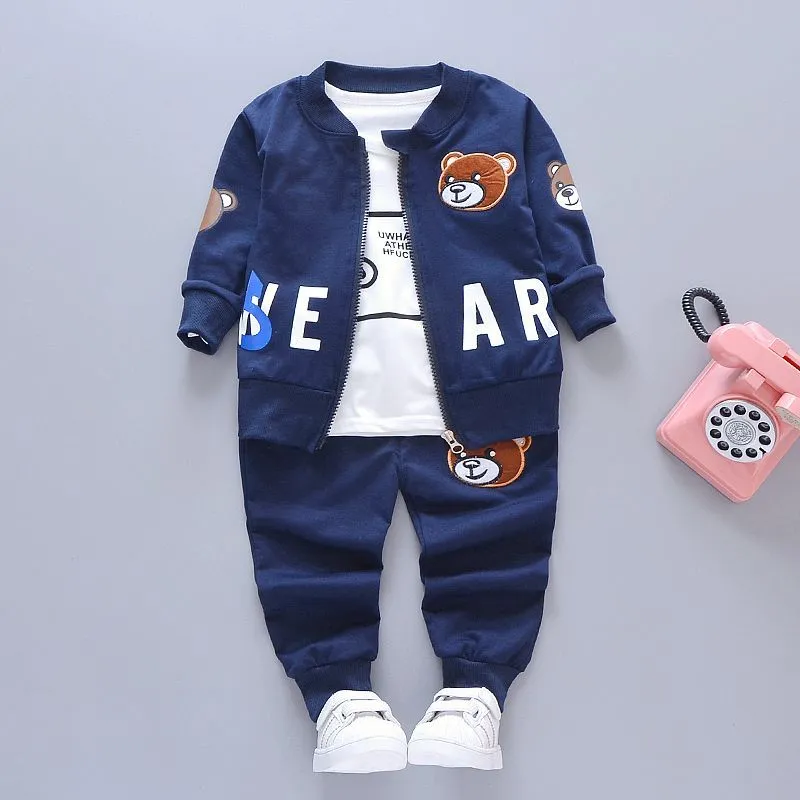 ​[2026 New Spring] Kids 3-Piece Essential Set - Trendy Jacket, Long Sleeve Tee & Joggers - Versatile Spring/Autumn Outfit for Boys & Girls 0-6 Years Old thumbnail 10