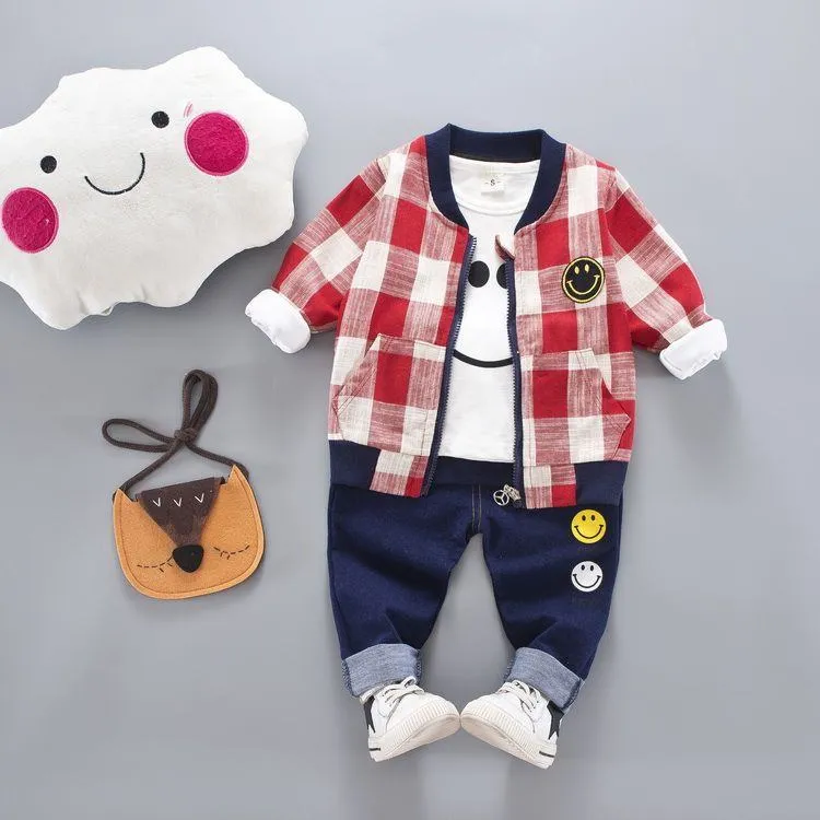 ​[2026 New Spring] Kids 3-Piece Essential Set - Trendy Jacket, Long Sleeve Tee & Joggers - Versatile Spring/Autumn Outfit for Boys & Girls 0-6 Years Old thumbnail 7