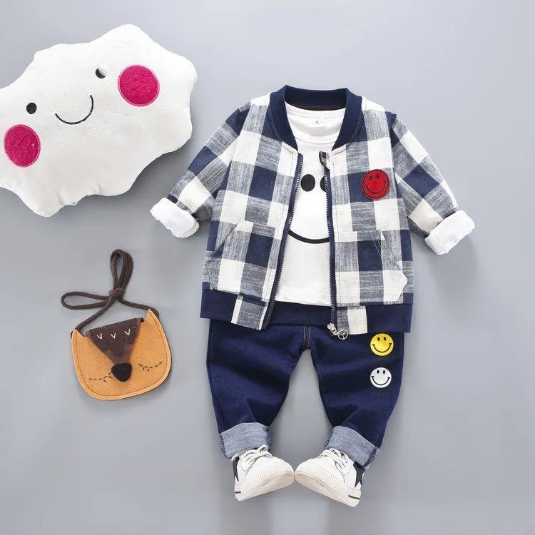 ​[2026 New Spring] Kids 3-Piece Essential Set - Trendy Jacket, Long Sleeve Tee & Joggers - Versatile Spring/Autumn Outfit for Boys & Girls 0-6 Years Old thumbnail 6