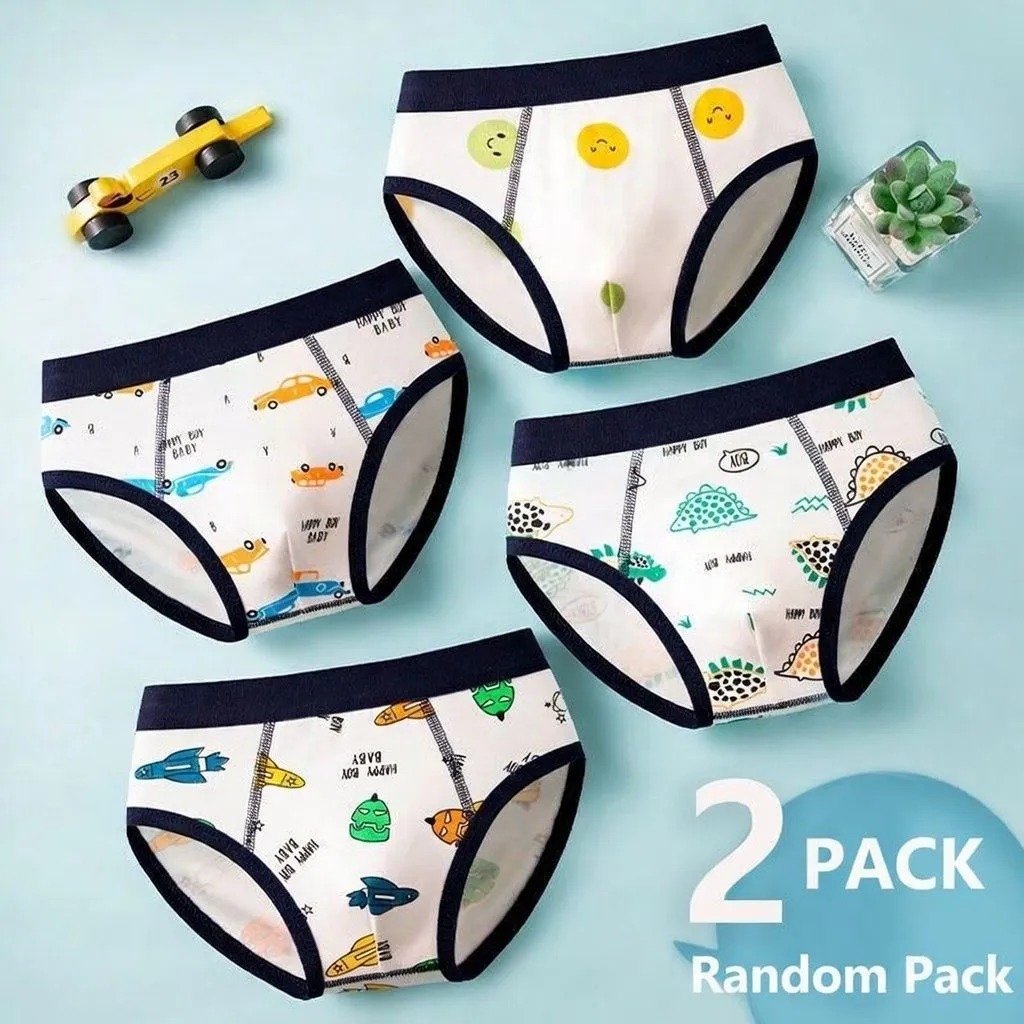 [Class A 100% Pure Cotton] Boys Briefs - 4-Pack Ultra-Soft & Breathable Underwear for Toddlers & Elementary Students - Ages 3-12 - Skin-Friendly & No-Pinch Fit thumbnail 2