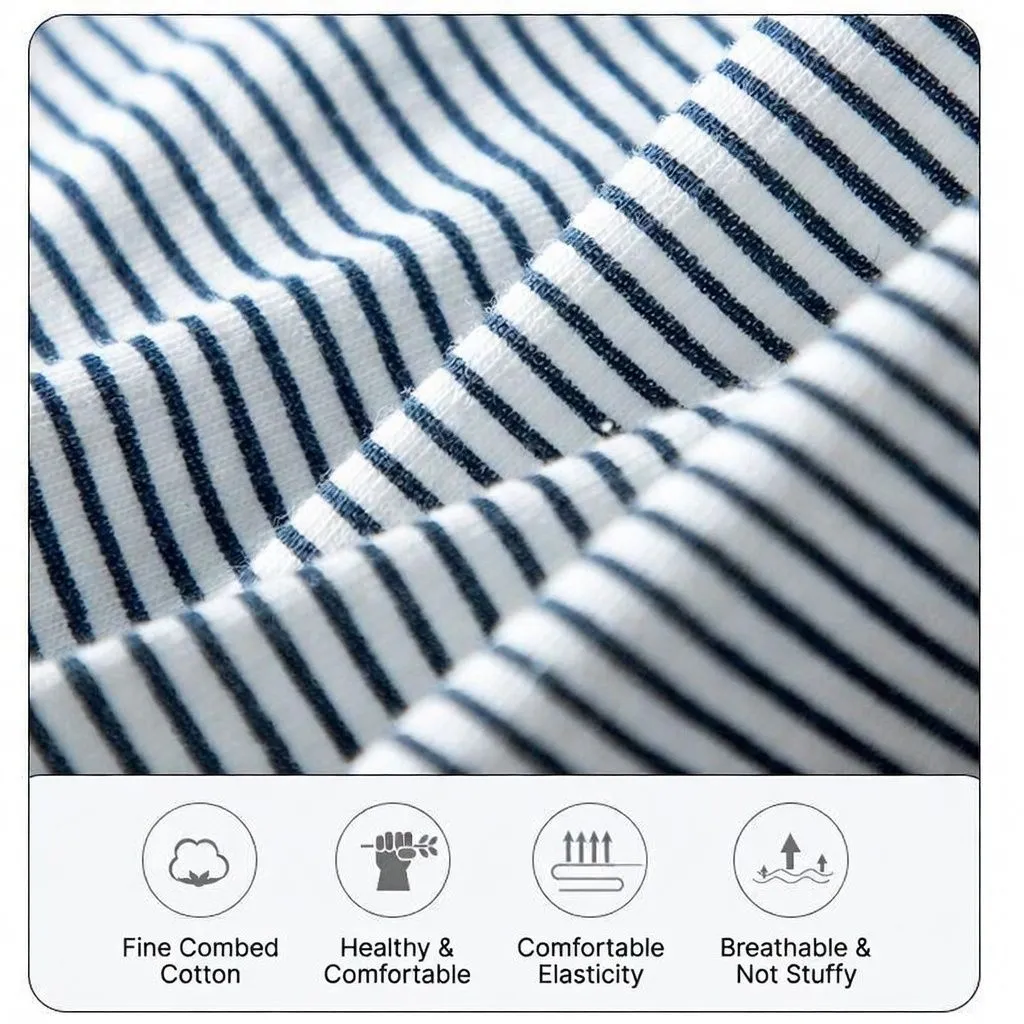 [Class A 100% Pure Cotton] Boys Briefs - 4-Pack Ultra-Soft & Breathable Underwear for Toddlers & Elementary Students - Ages 3-12 - Skin-Friendly & No-Pinch Fit showcase 4