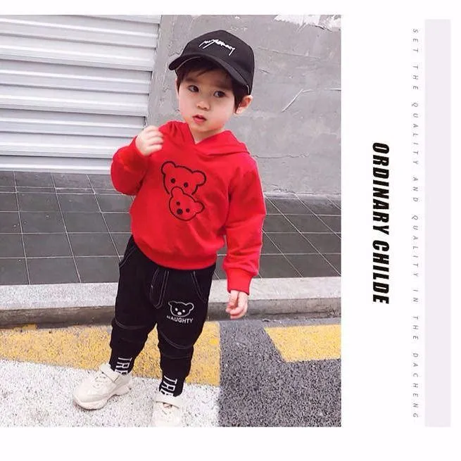 2026 New] Boys 3-Piece Spring/Autumn Clothing Set - Trendy Hoodie, Vest & Joggers - Modern "Ins" Style Layering Outfit for Toddlers & Little Boys thumbnail 5