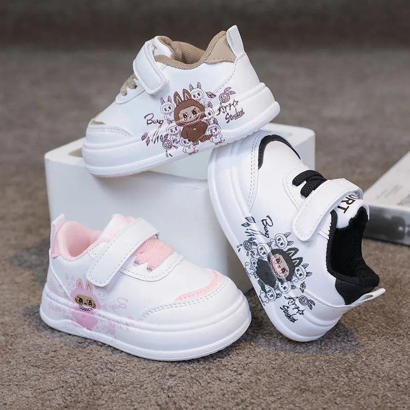 ​[2026 New] Kids Graffiti Leather Board Shoes - Waterproof & Easy-Clean Sneakers for Boys & Girls - Lightweight Anti-Slip Toddler First Walkers - Ages 1-6 thumbnail 9