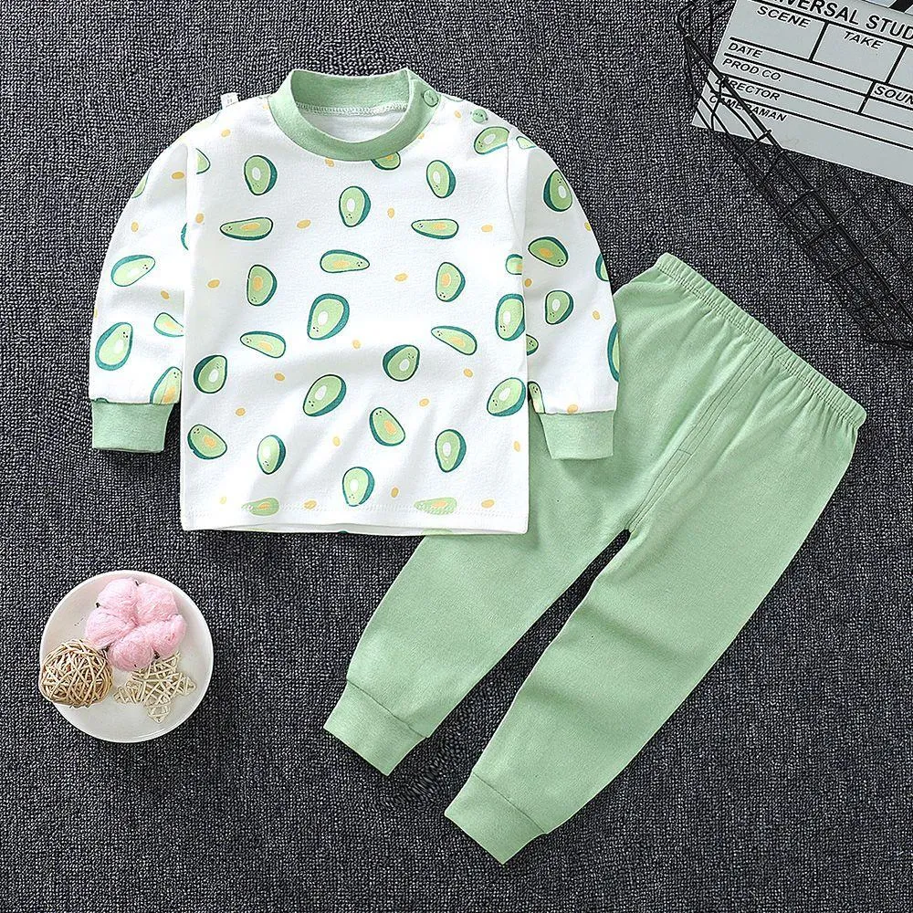 [Class A 100% Pure Cotton] Kids Thermal Underwear Set - Ultra-Soft & Breathable Long Johns for Boys & Girls - 0-6 Years Old Seamless Baby Pajamas thumbnail 2