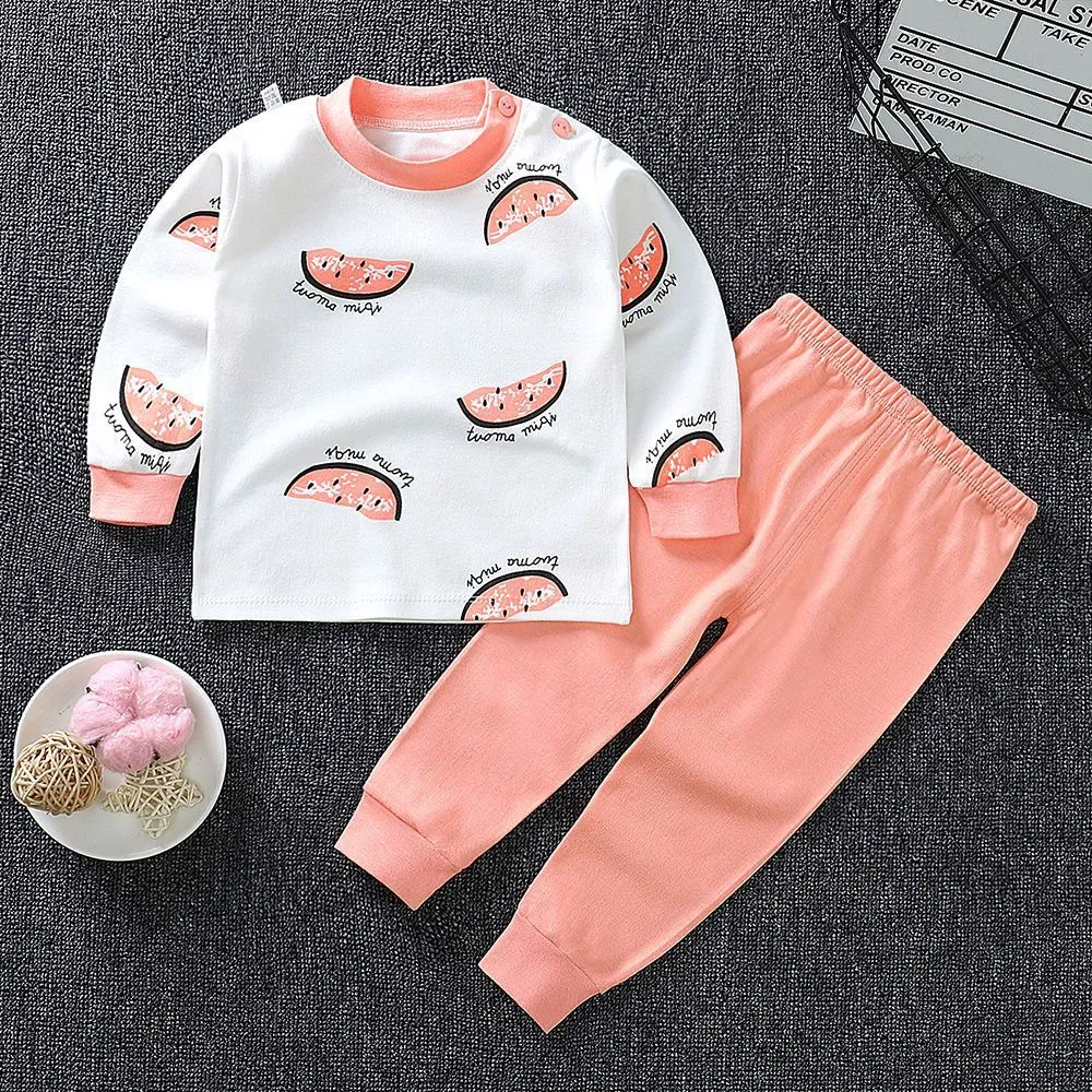 [Class A 100% Pure Cotton] Kids Thermal Underwear Set - Ultra-Soft & Breathable Long Johns for Boys & Girls - 0-6 Years Old Seamless Baby Pajamas thumbnail 5