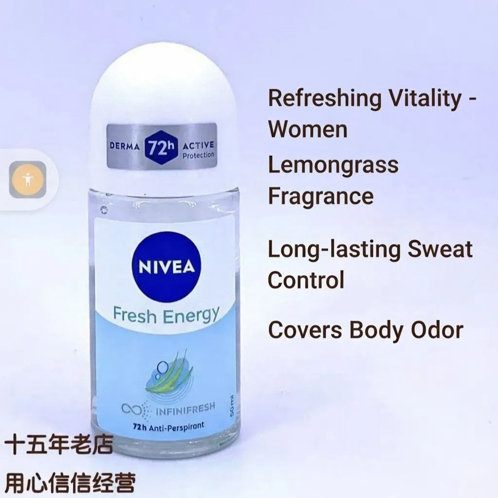 NIVEA Roll On Deodorant Collection for Men and Women 72H Anti-Perspirant Protection Extra Bright Black White and Deep Charcoal showcase 5