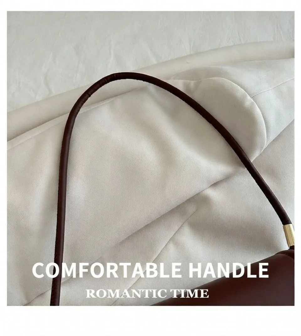 Women's Wavy Edge Flap Handbag Scalloped Layered Shoulder Bag Modern Rectangular Purse in 6 Vibrant Colors showcase 3