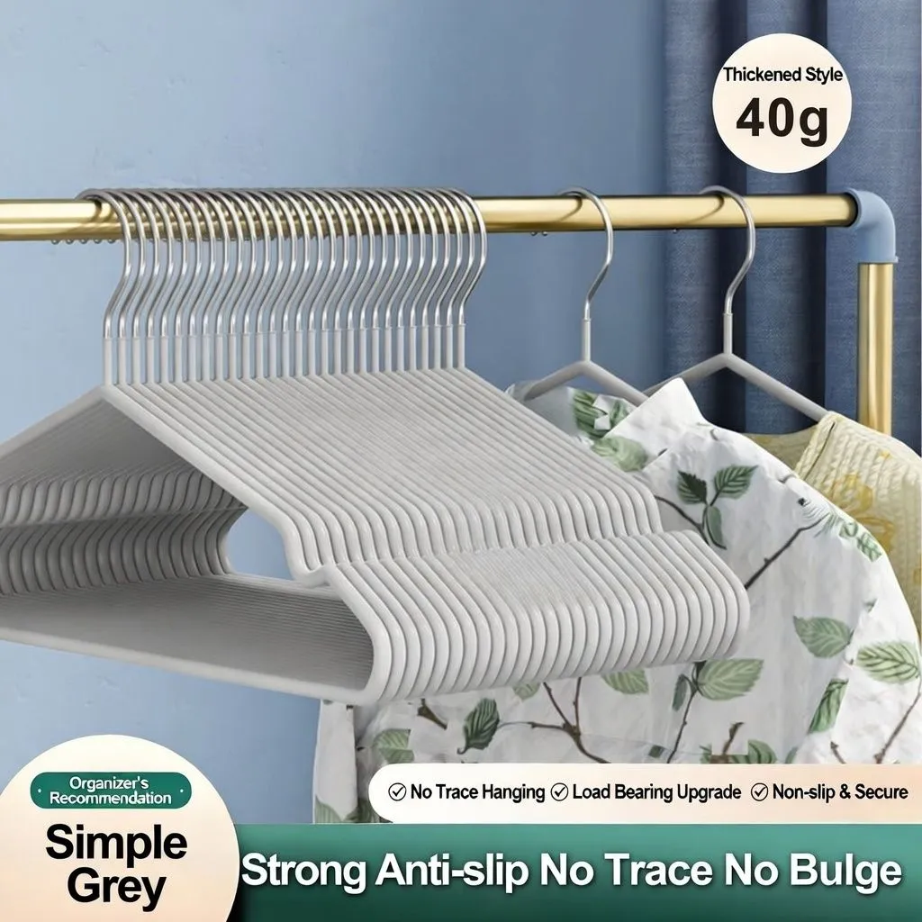 2026 Back-to-School Essential: Thickened Heavy-Duty Clothes Hangers | Non-Slip & Trace-Free Shoulder Design | Reinforced Space-Saving Hangers for Student Dorms & Home (Multi-Pack) thumbnail 2