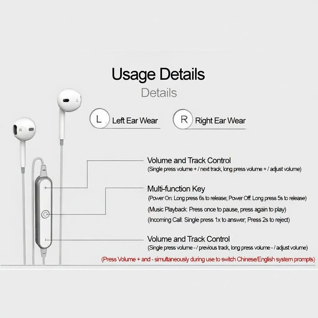 Wireless Neckband Bluetooth Earphones – Sports In-Ear Headphones with Mic, Compatible with Android & iPhone thumbnail 6