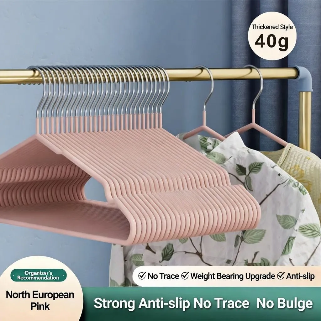 2026 Back-to-School Essential: Thickened Heavy-Duty Clothes Hangers | Non-Slip & Trace-Free Shoulder Design | Reinforced Space-Saving Hangers for Student Dorms & Home (Multi-Pack) thumbnail 3