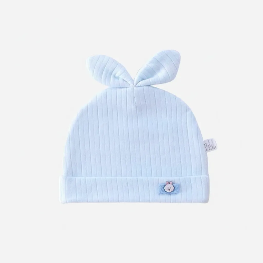 ​[Class A 100% Cotton] Newborn "Boneless" Seamless Hat - Ultra-Soft & Breathable Autumn Beanie for Infants 0-6 Months - No-Chafe First Hospital Hat thumbnail 1