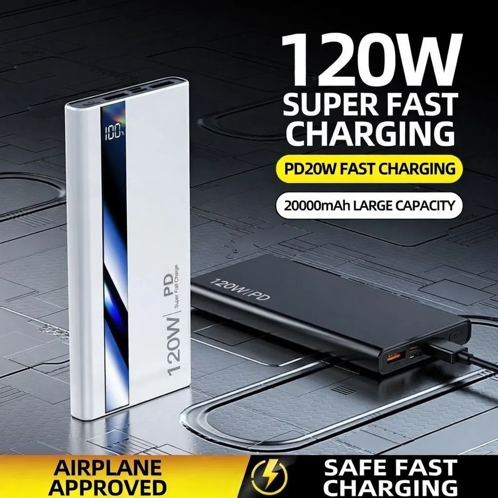 20000mAh Fast Charging Power Bank Ultra Slim Portable Charger Universal Mobile Power Bank for Smartphones showcase 1