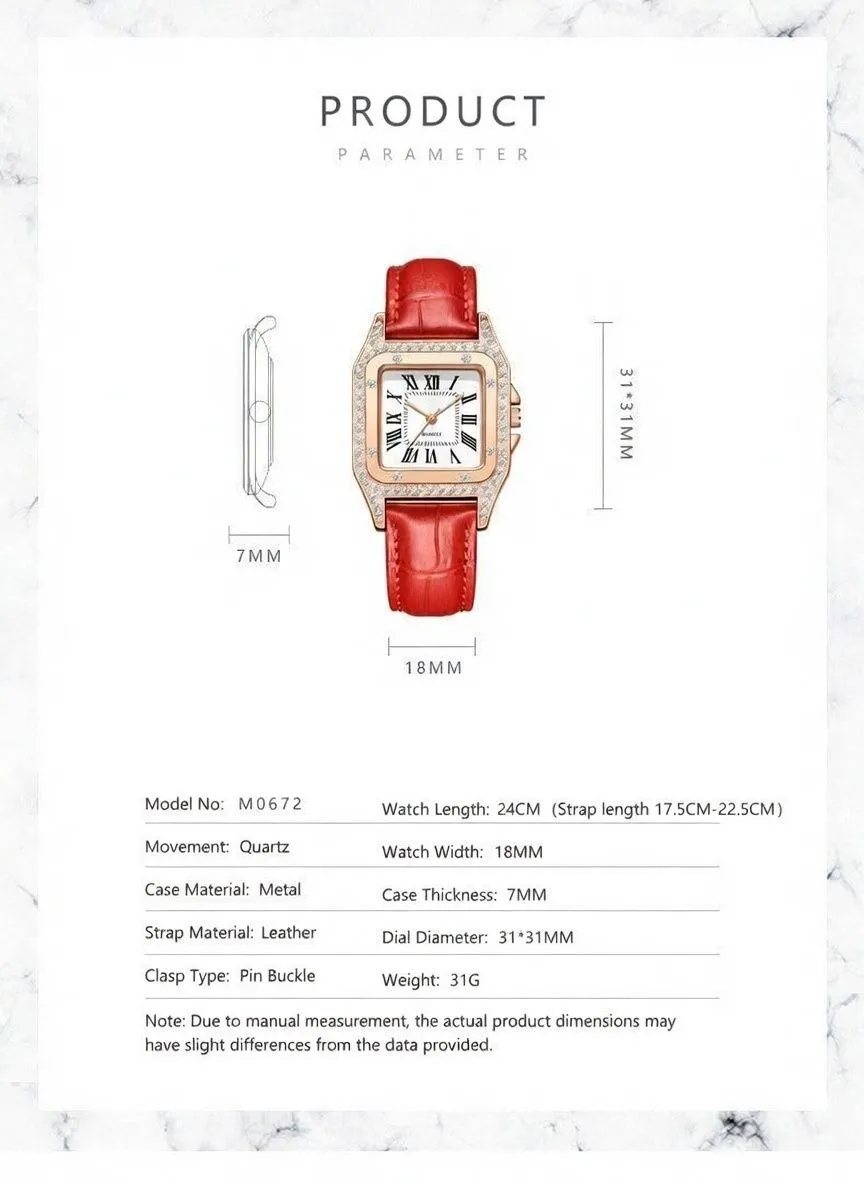 Elegant Square Women’s Wristwatch Luxury Minimalist Fashion Vintage Style Ladies Watch with Metal Strap showcase 1