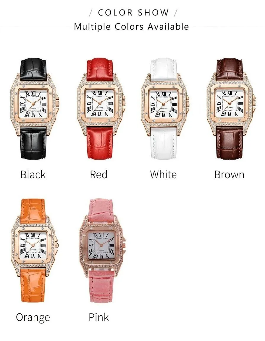 Elegant Square Women’s Wristwatch Luxury Minimalist Fashion Vintage Style Ladies Watch with Metal Strap showcase 2